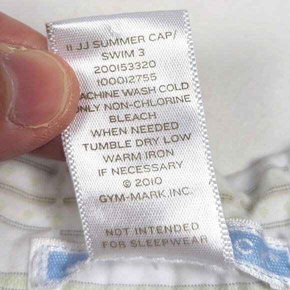 Janie and Jack Boys Button Down Shirt Sz 3 Green Stripe 2011 Short Sleeve - Picture 5 of 5